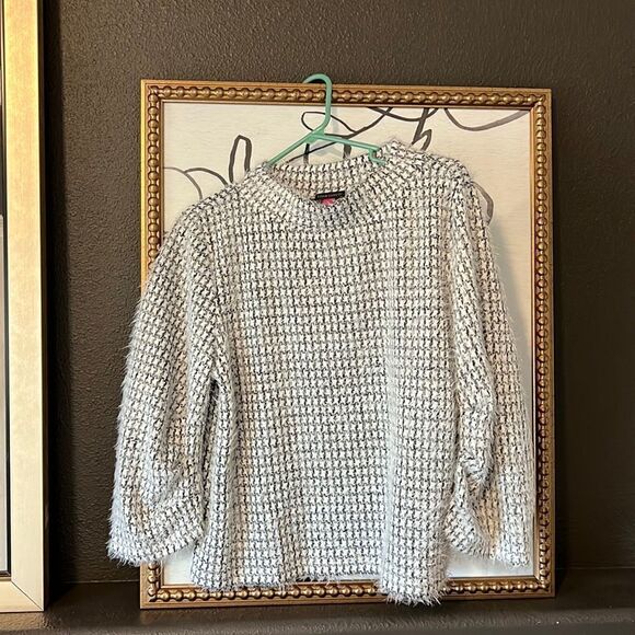 Vince Camuto Womens Gray Turtleneck Soft and Cozy Cardigan Sweater Size Medium - Picture 1 of 3